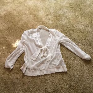 Old Navy Sheer White blouse
